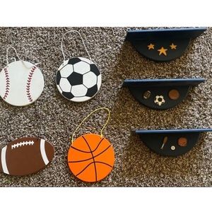 Boys sports theme wall decor